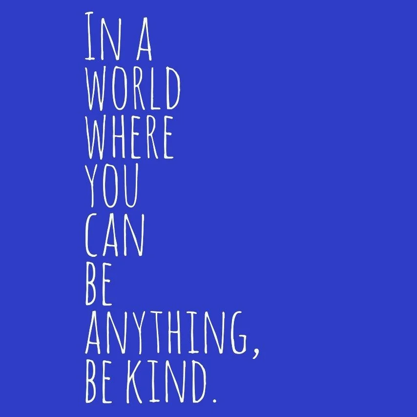 Today is world kindness day. Take time to stop and breathe and remember we are all just trying to do our best. X