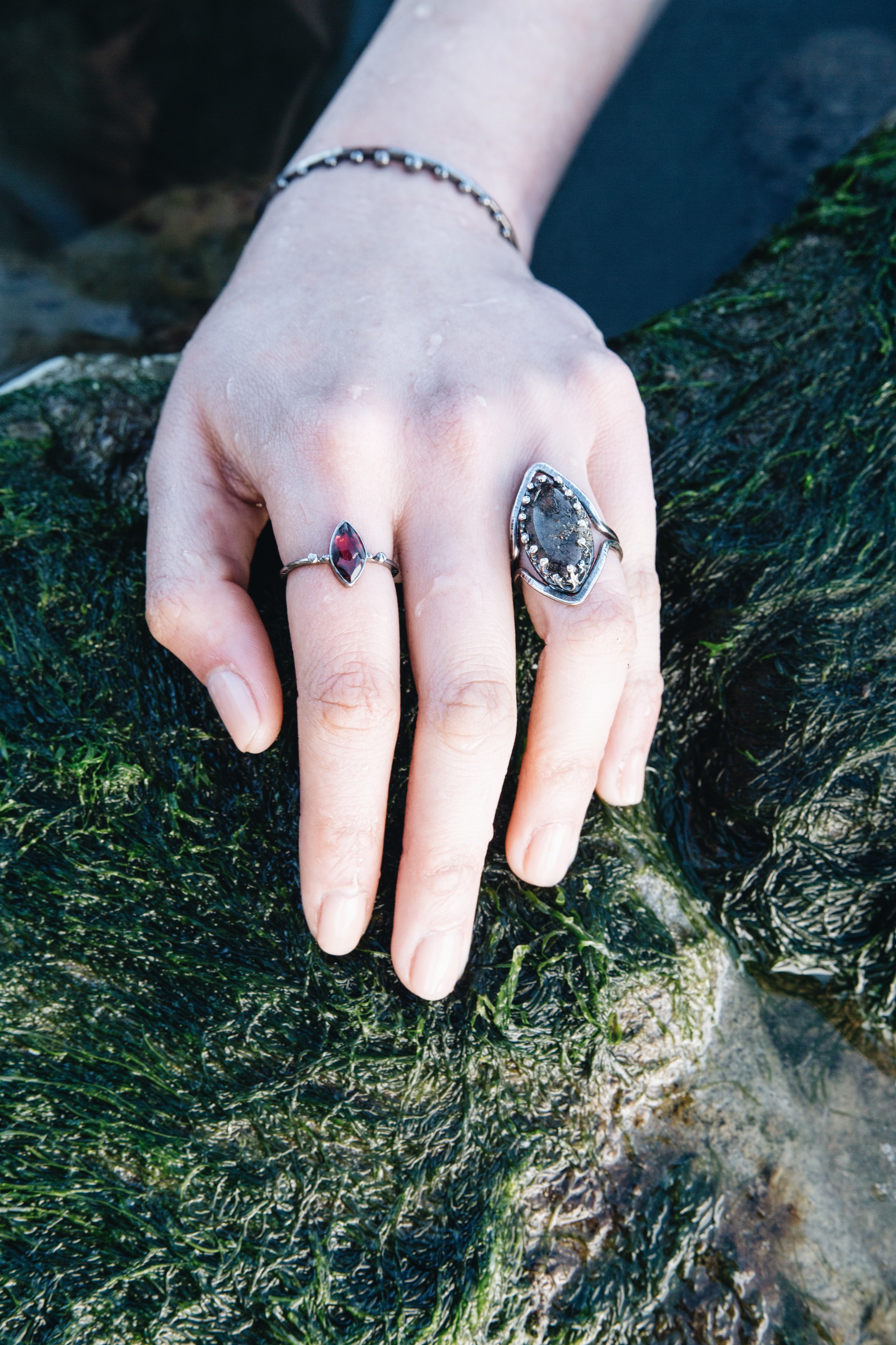 Marquise Garnet Ring