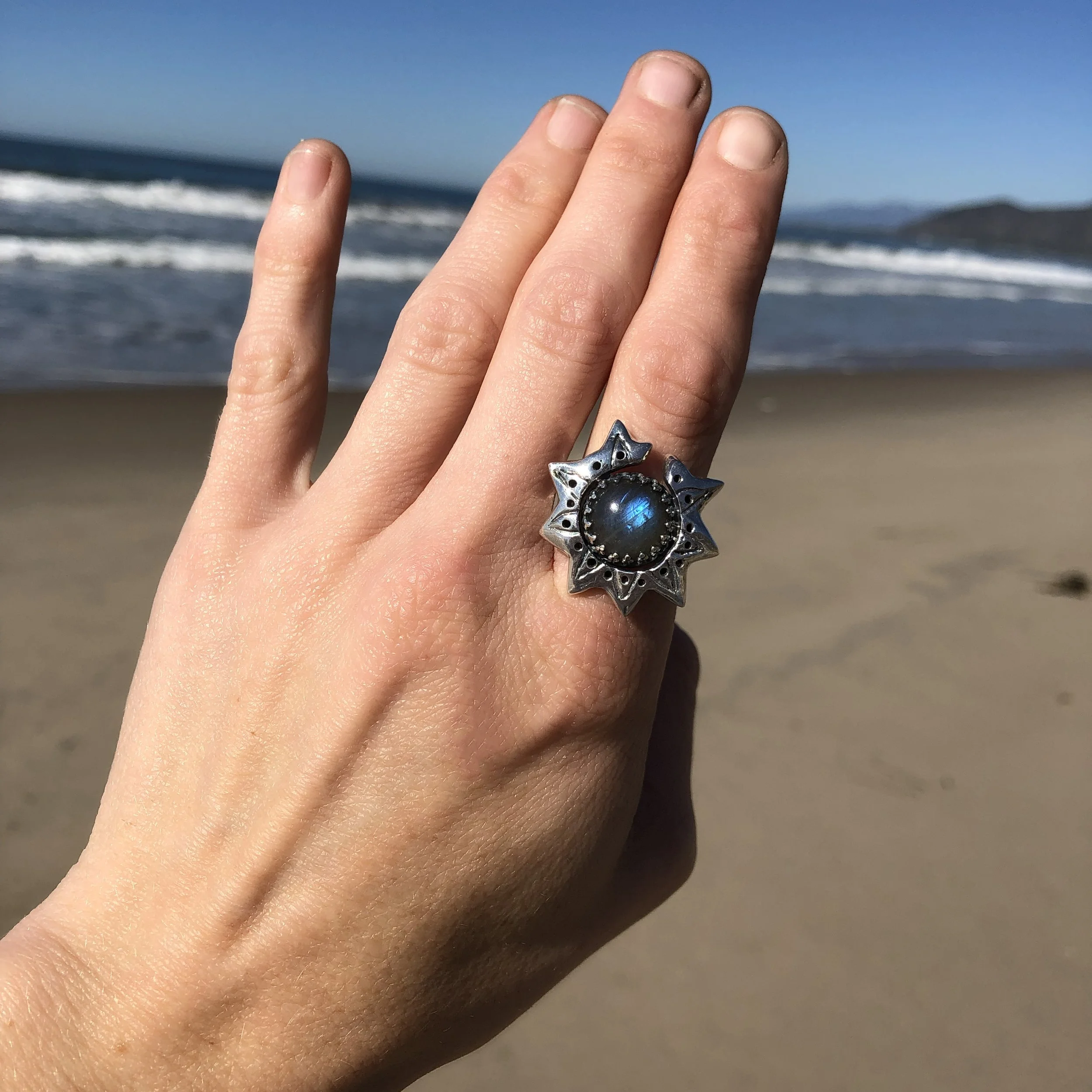 Surya Labradorite Ring_On Model.jpg