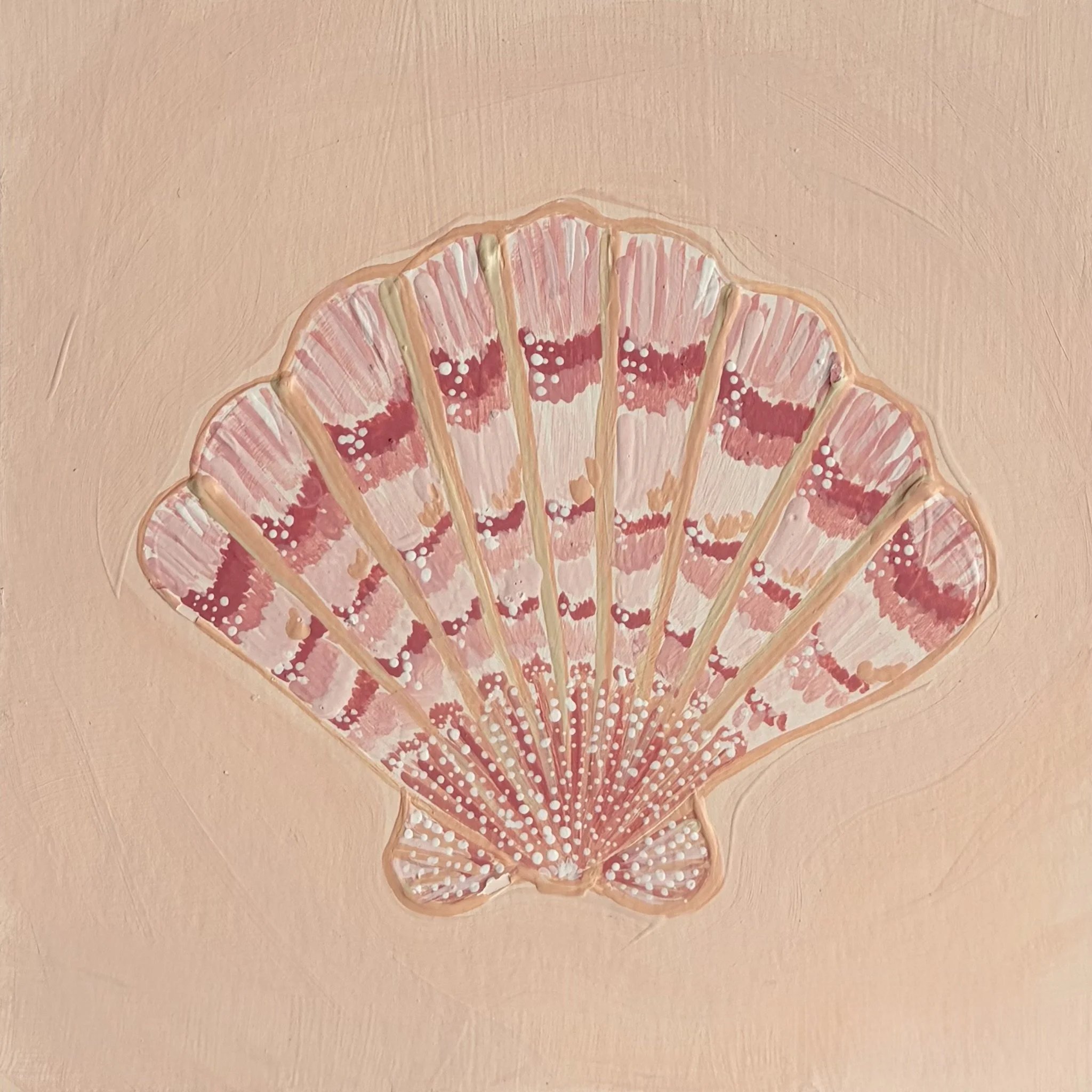 scallop shell acrylic block