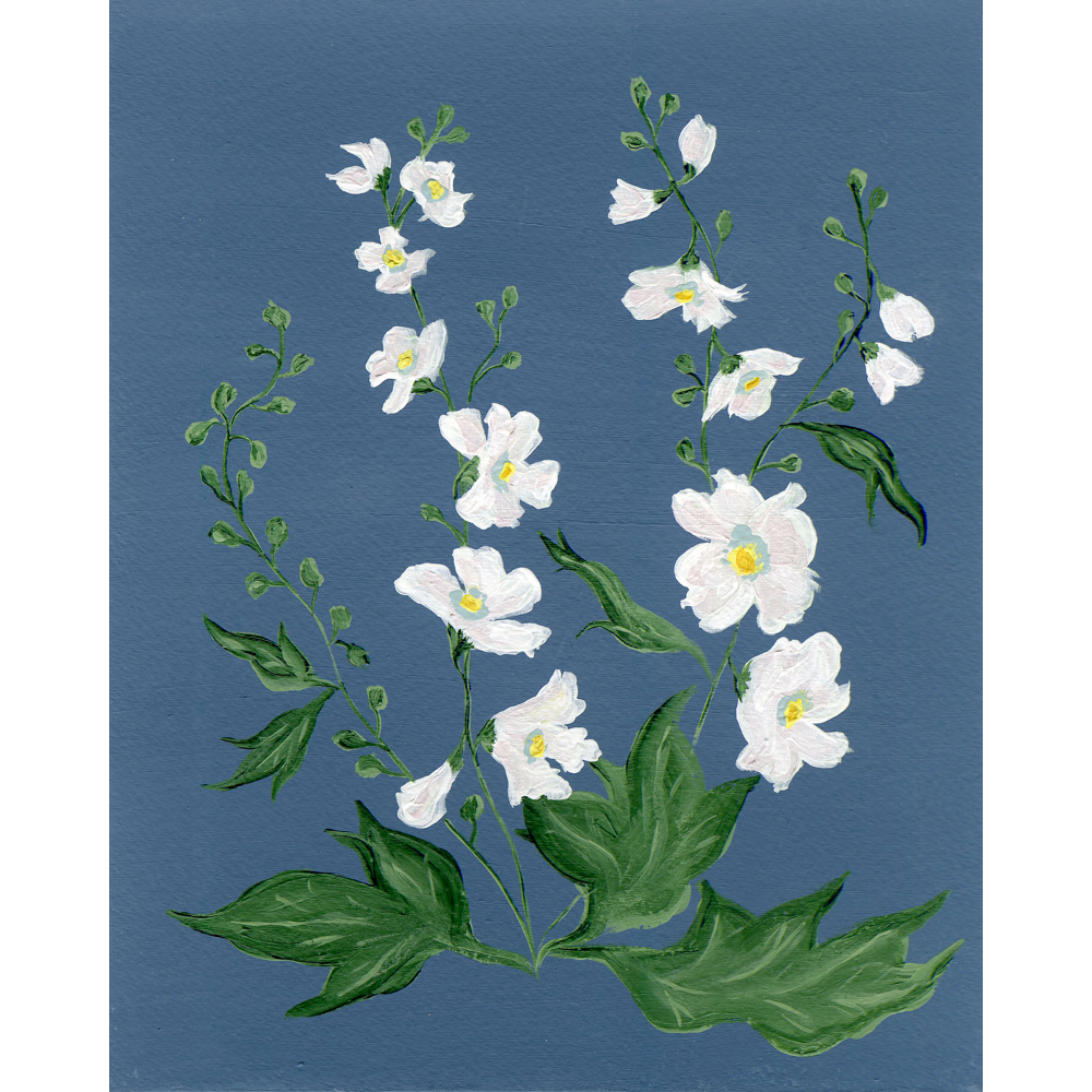 white and blue floral holyhock painting .png