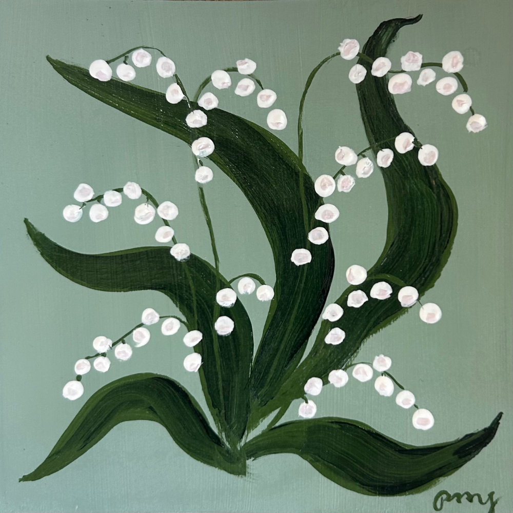lily of the valley acrylic block