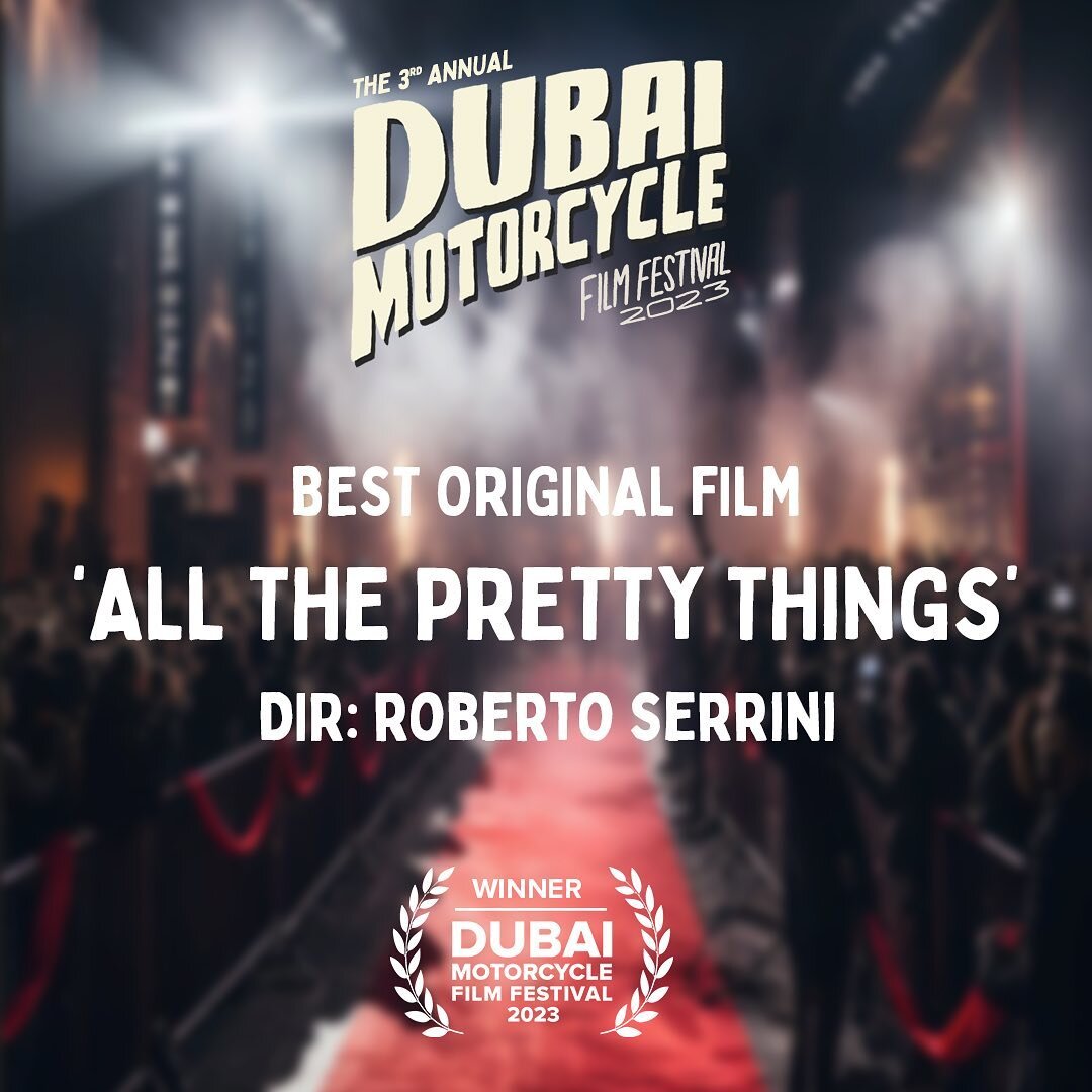 And the award for &lsquo;Best Original Film&rsquo; DMFF 2023 goes to &lsquo;All The Pretty Things&rsquo; directed by Roberto Serrini. 🥇👏🏼

Huge thanks to all the film makers who entered DMFF 2023. 🎬🤙🏼

#motorcycle #filmfestival #awards #redcarp