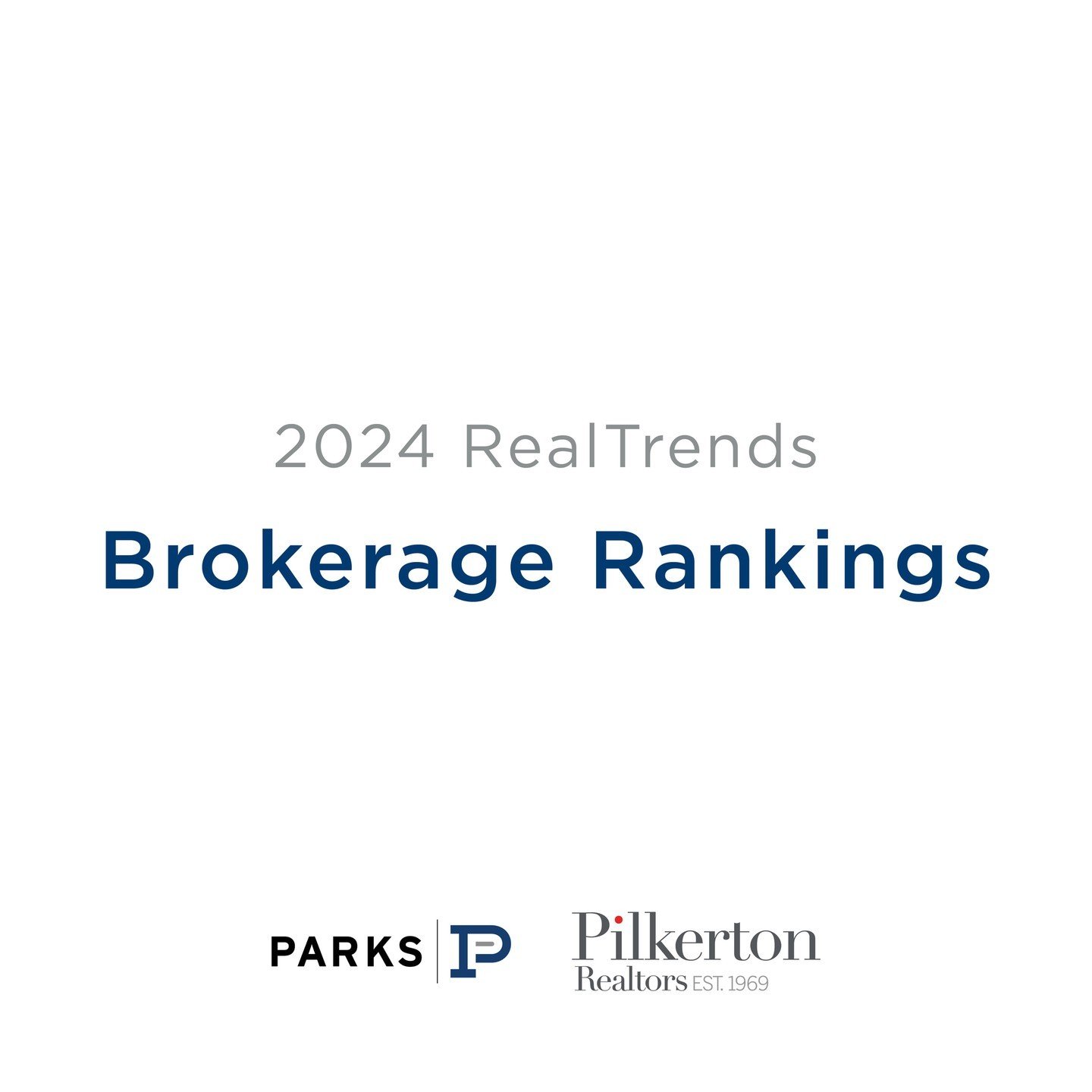 Parks | Pilkerton ranked #1 in the state by sales volume, #26 in the US by sales volume, and #18 independent firm in the US for RealTrends 2024 Brokerage Rankings. 💥👏 @parksathome

*Based on 2023 sales data*