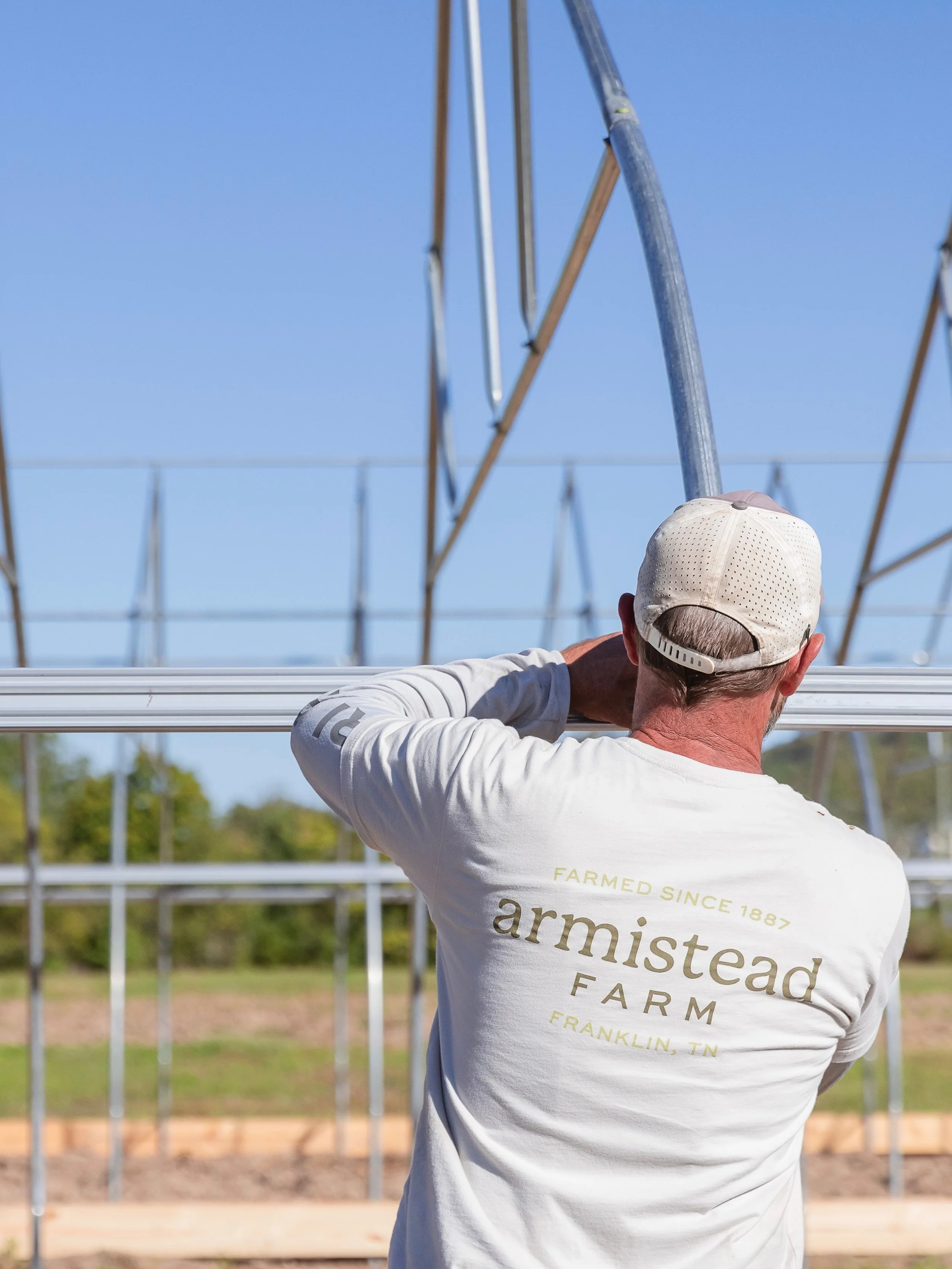 Getting our hands dirty at @ArmisteadFarm! 🔨 Helping lay the groundwork for sustainable local farming right across from Westhaven.

They&rsquo;re looking for volunteers all week through October 10th to help building the hoop houses. Check out the li