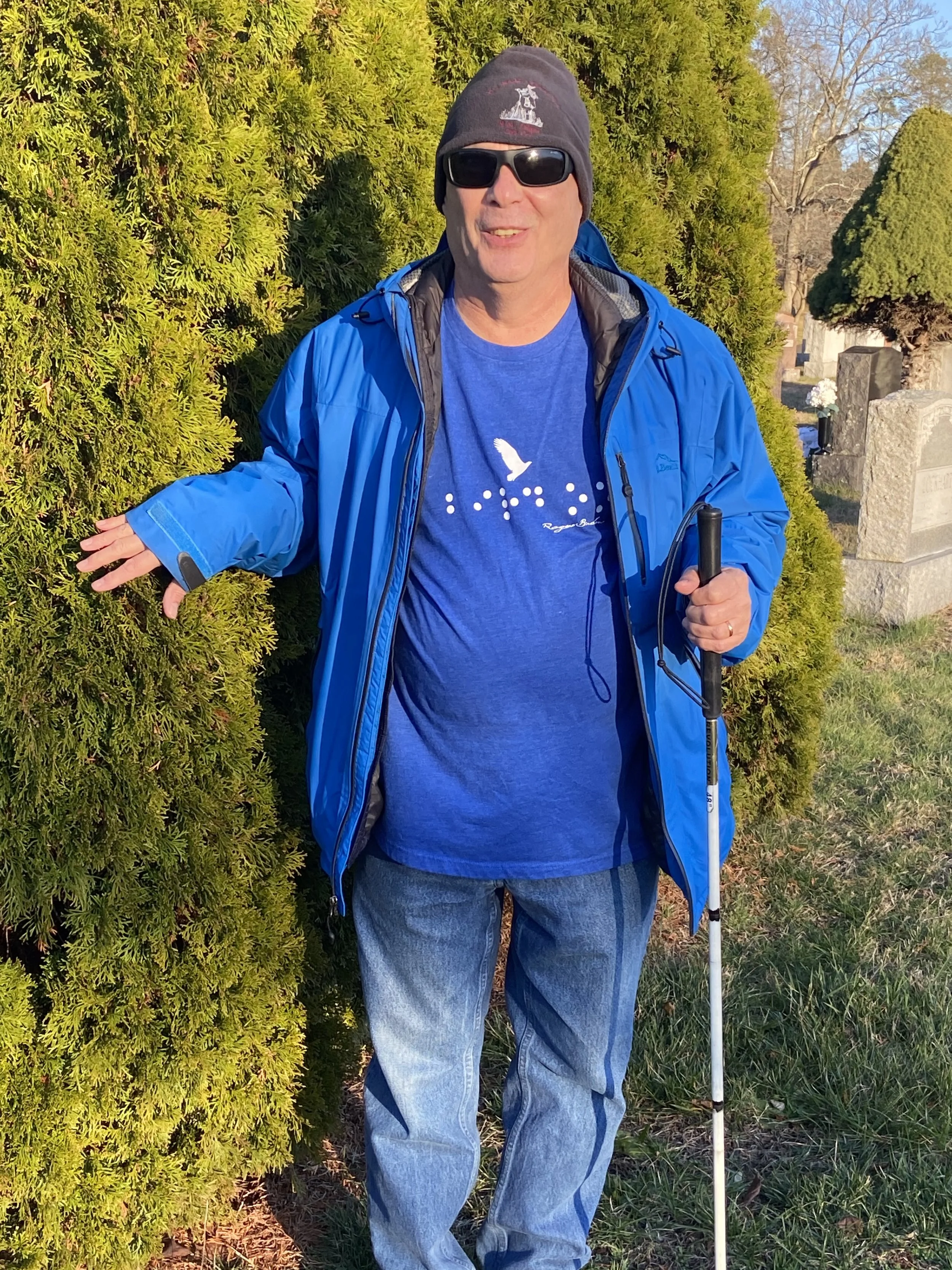 Martha Steele on the Blind Birder Bird-a-Thon 