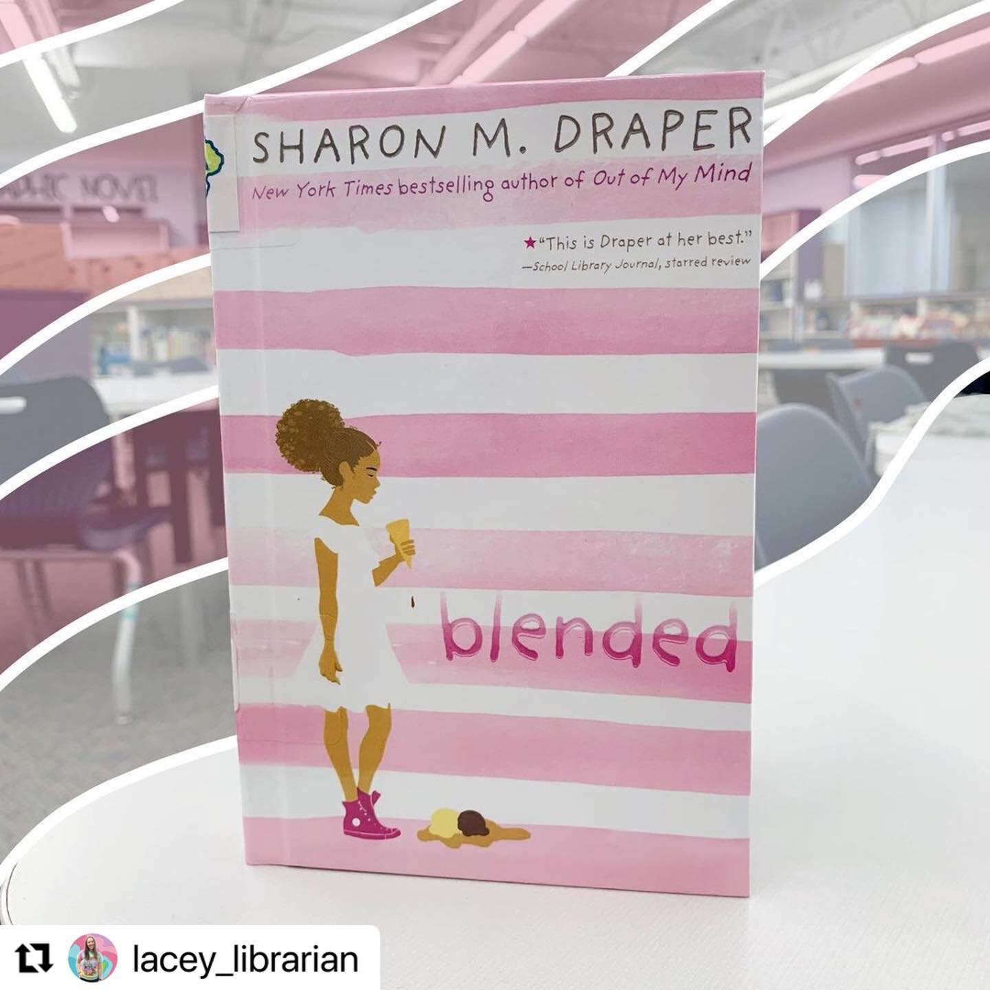 Thanks for sharing Miss Isabella&rsquo;s story! 💕 #Repost @lacey_librarian with @make_repost
・・・
Blended by Sharon Draper is a MUST 👏🏻 READ 👏🏻 This was one of my most recommended books last year, and now that it sits on our state award list I kn