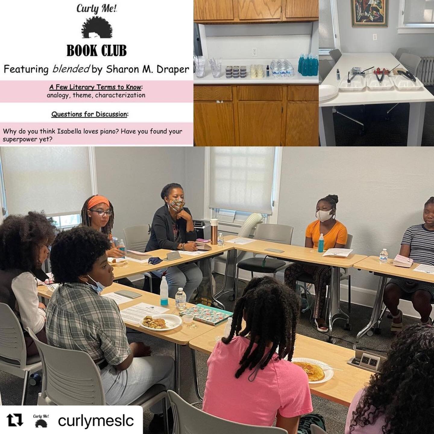 Happy reading! 💕 #Repost @curlymeslc with @make_repost
・・・
#thursdaythrowback Our first Summer Book Club meeting was June 26th! We had Penny Ann&rsquo;s pancakes, fruit, and Koolaid jammers because we wanted to live the life of Isabella aka Izzy (ma