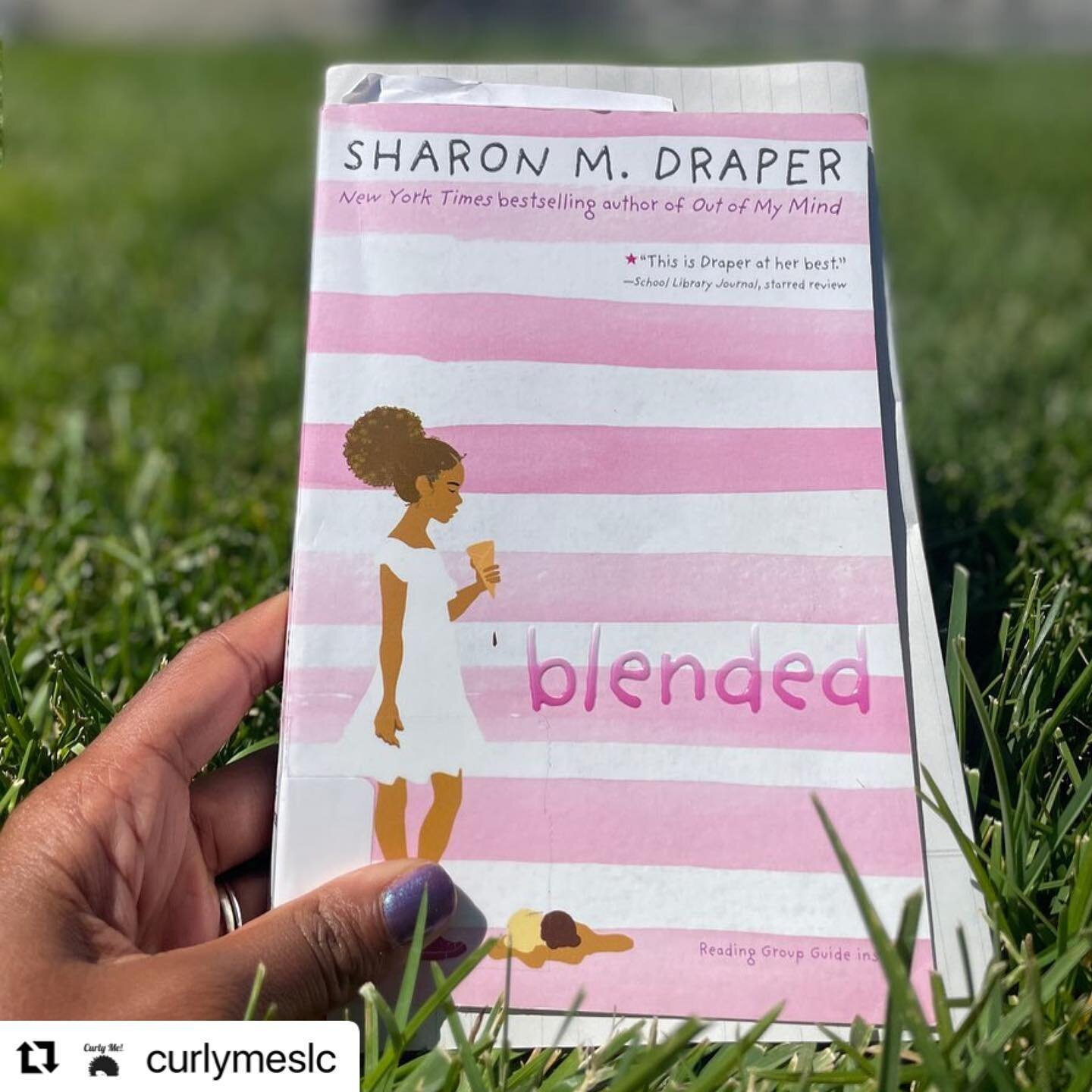 Happy Reading! 💕 #Repost @curlymeslc with @make_repost
・・・
We are 4 DAYS AWAY from our 1st meeting of our book club. @sharonmdraper book #Blended is the book our girls will read this summer and we are excited about it! With over 10 girls signed up f