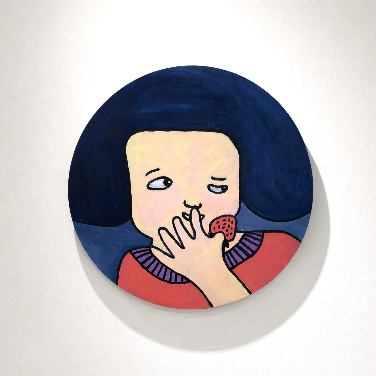 Do You Want My Strawberry?, 2024,  Acrylic on canvas, 50×50cm