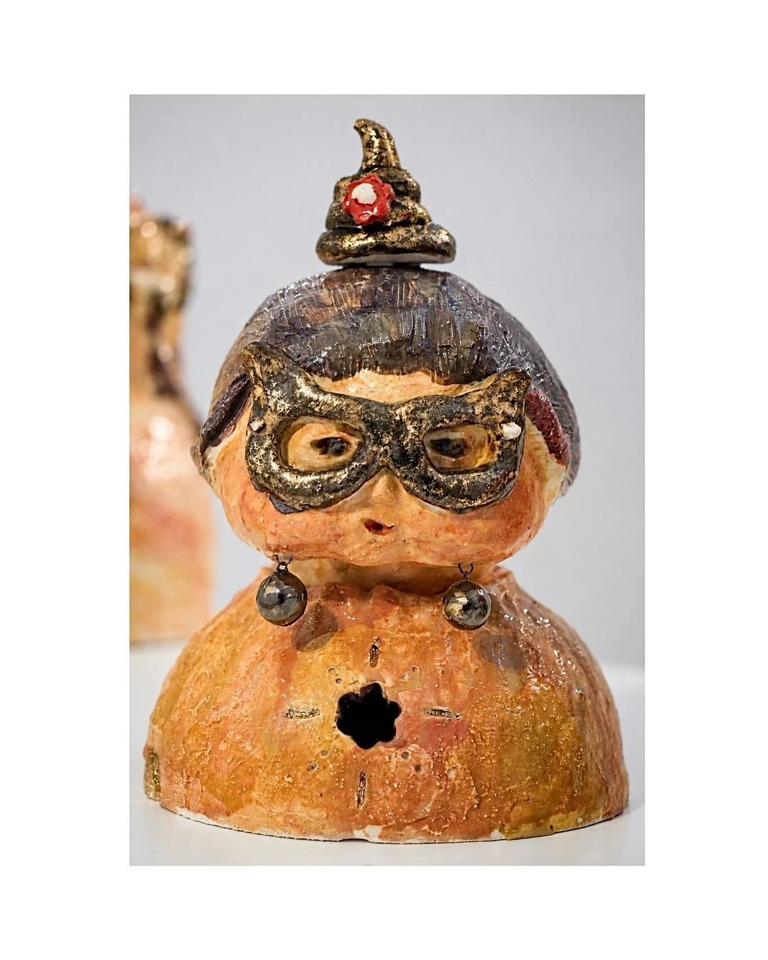 Shit Just Got Personal, 2026,  Glazed ceramic, gold leaf, feldspar rock,  33x24x24cm
. Exhibited for Group show: &ldquo;She Burns&rdquo;
Sanbao Peng Art Museum
Jingdezhen, China
6 March &ndash; 6 April 2026
Curated by Lin Xi
.
📸 Sanbao Peng museum
.