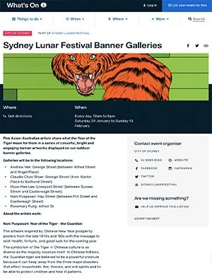 2022 What's On City of Sydney