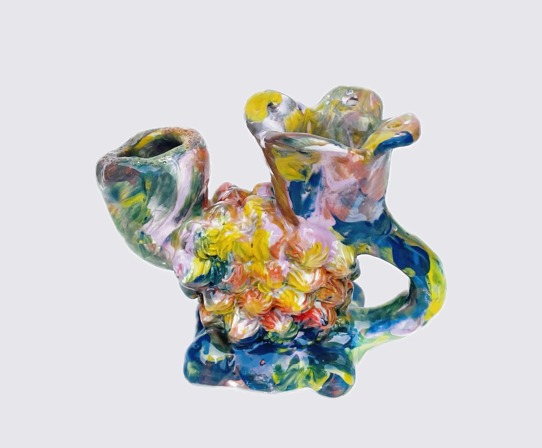 Botanical Madness : Rainbow Candle Holder