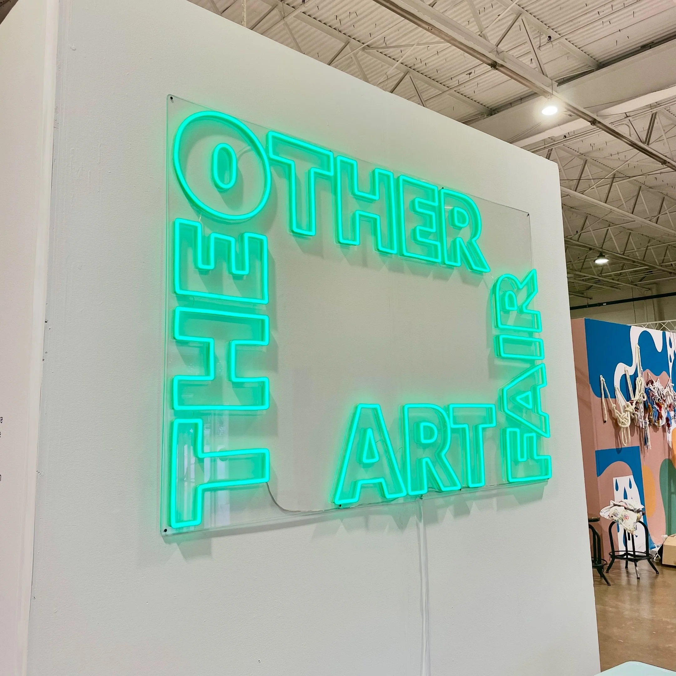 That&rsquo;s a wrap on another incredible @theotherartfair in Dallas &mdash; special thanks to @bsalatinooo_ @nicolegarton and the folks at @saatchiart for putting together a great event &mdash; and thank you to my amazing booth neighbors @wakoangelc
