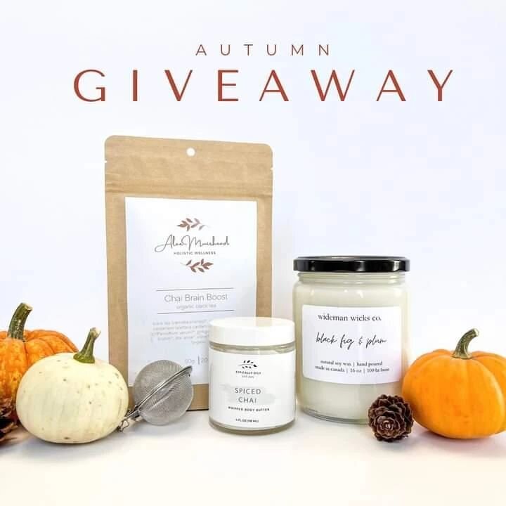 🎃 F A L L  G I V E A W A Y 🎃 🍂

Oh my gourd, it&rsquo;s fall! We have teamed up with two other local small businesses to offer one lucky winner a bundle of handcrafted, fall-themed products to keep you cozy!🧣 ☕️ 

What you will win:
* One 4oz Spi