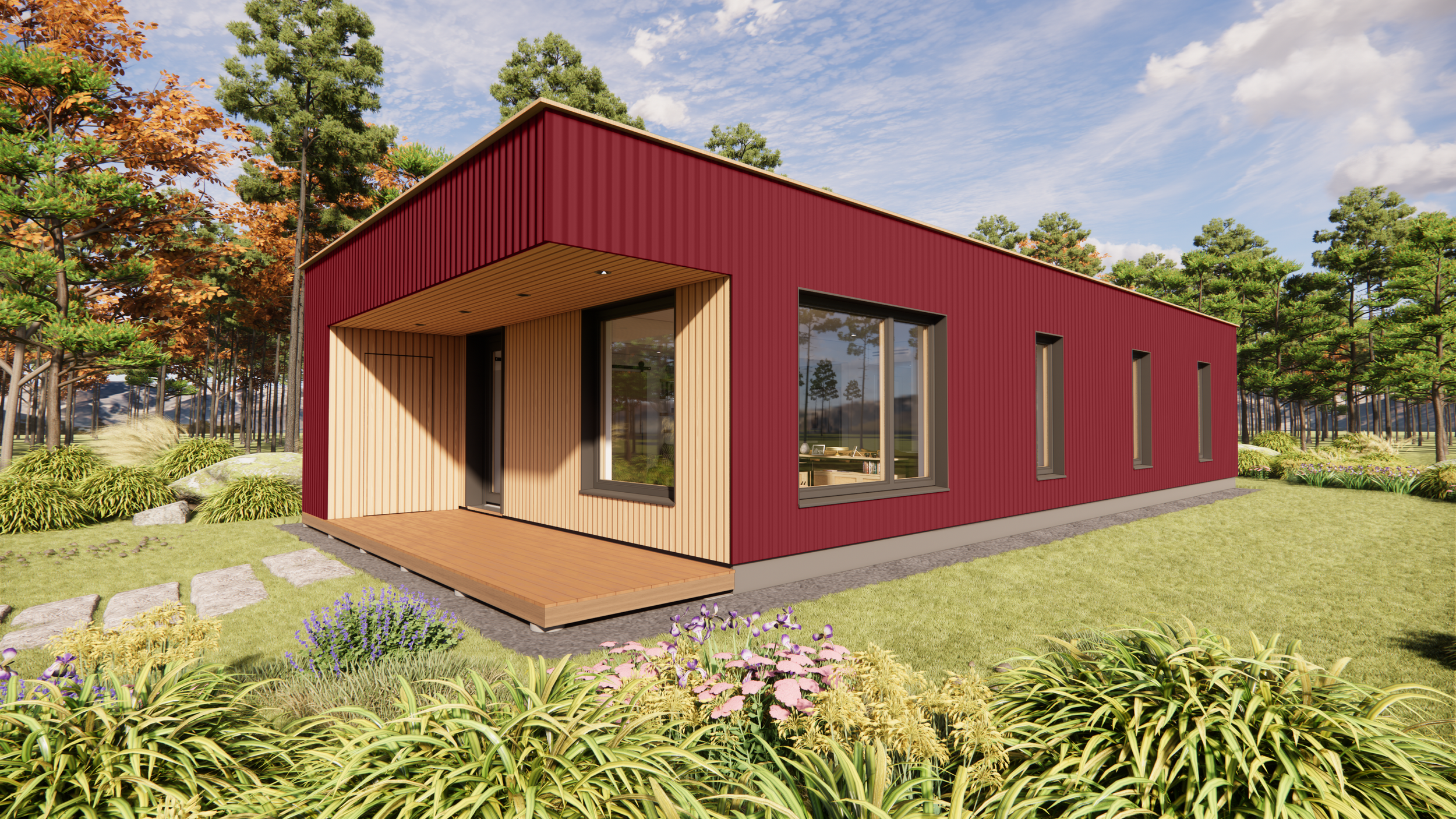 South West - Exterior View (Autumn Red).png