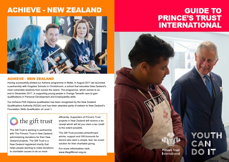 The Gift Trust welcomes Prince's Trust International - The Gift Trust