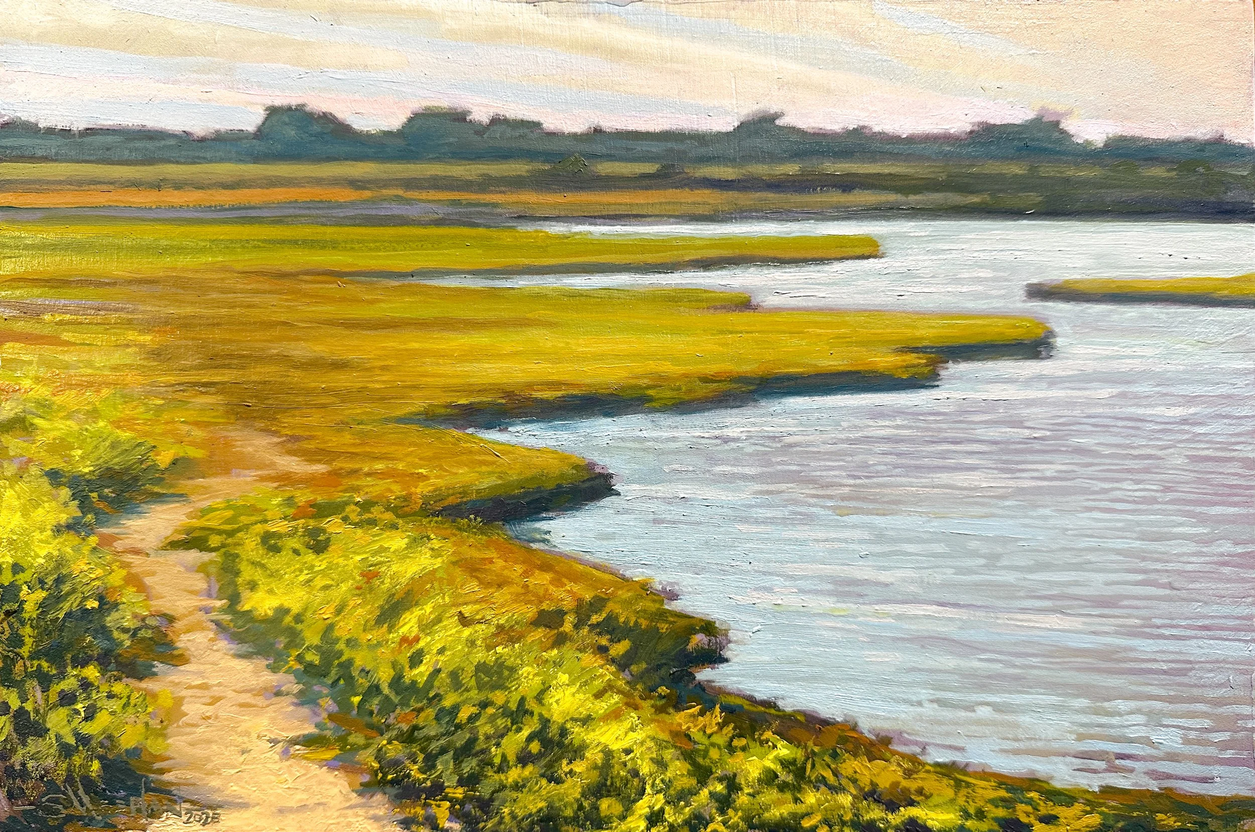 Allens Pond Looking West. Westport, MA. 8X12. $700