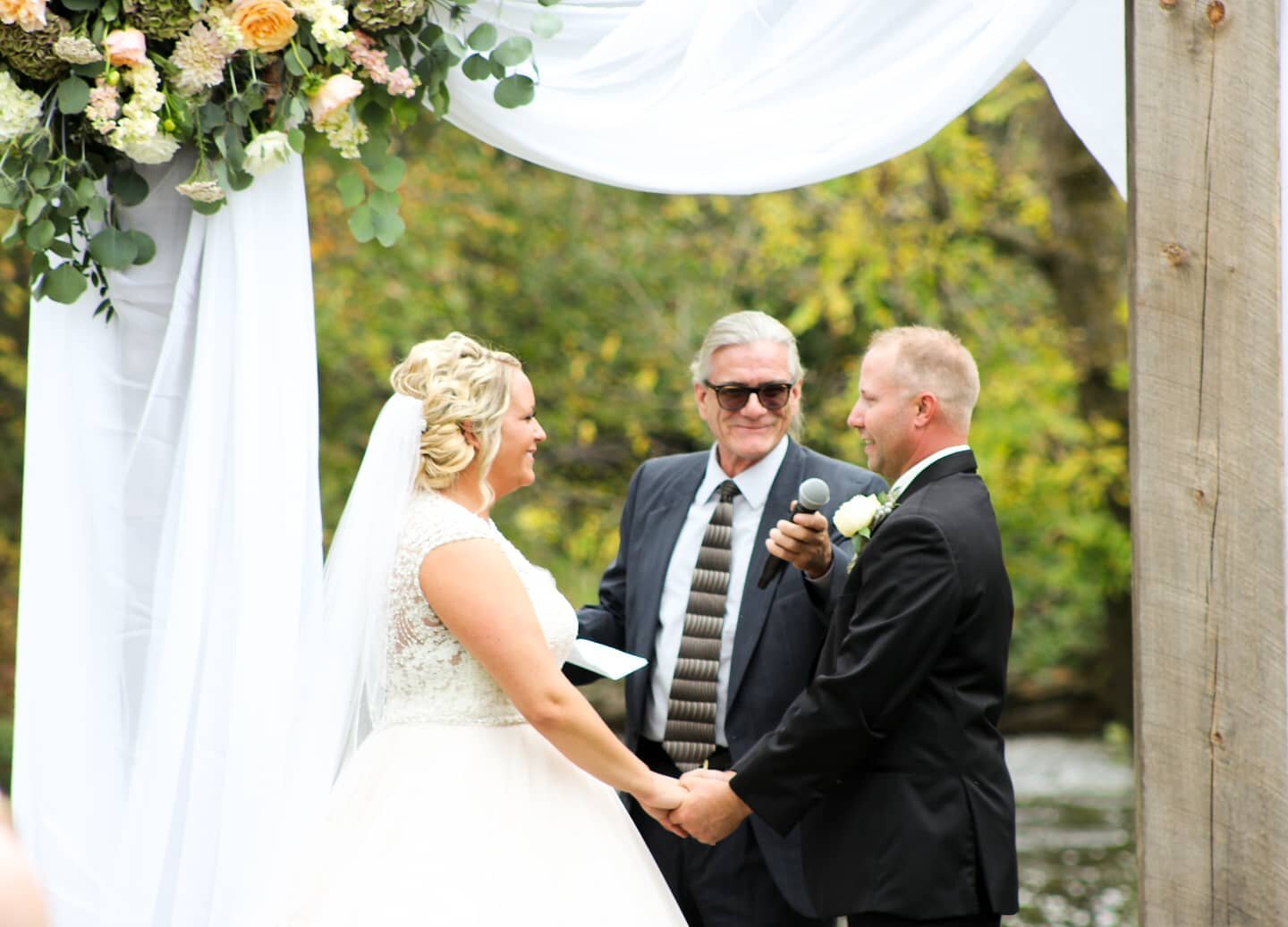 When the groom is so caught up in the beauty of the bride that he forgets his vows and the officiant needs to help him word by word.

#weddingwednesday
