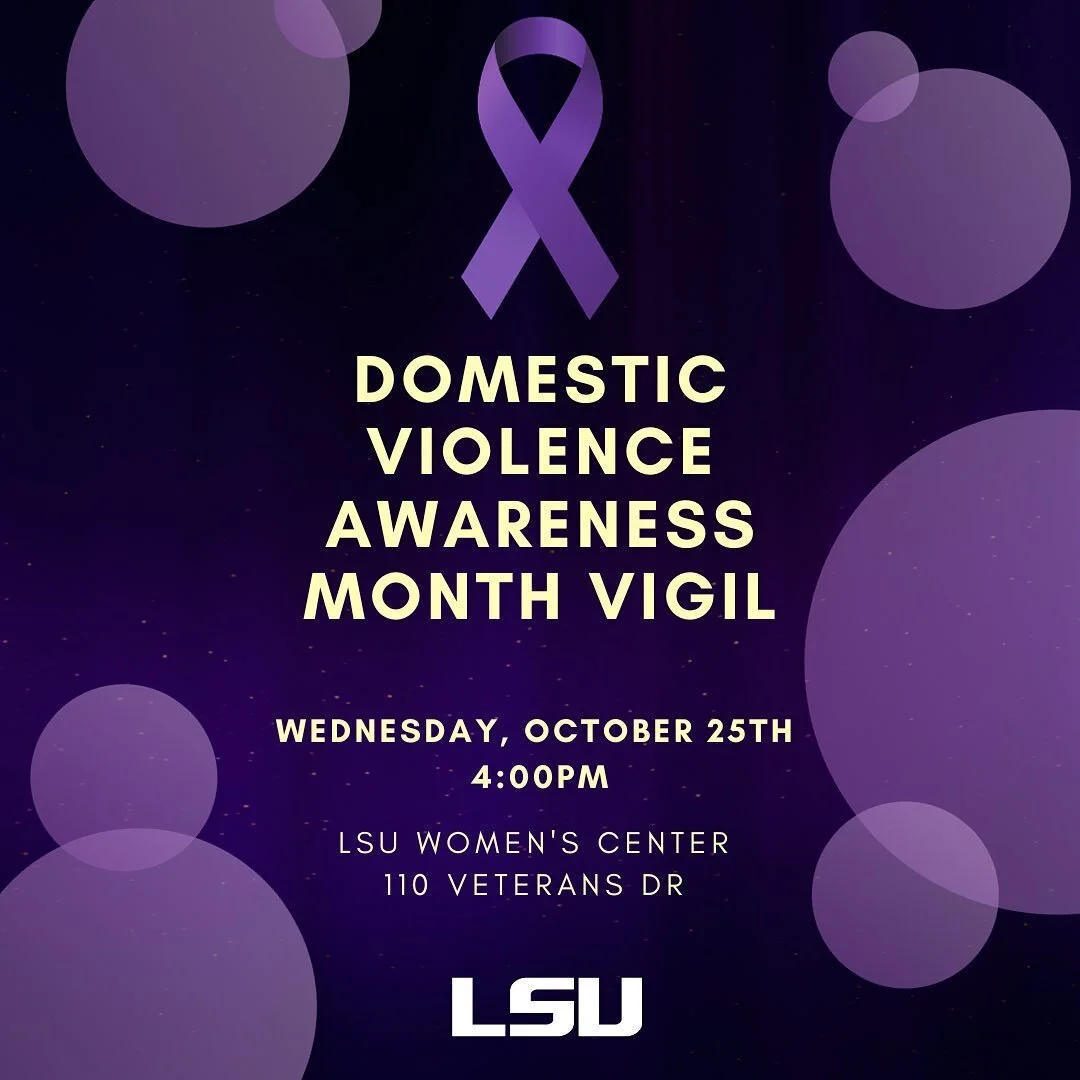 Join us Wednesday evening for our Domestic Violence Awareness Month Vigil 💜