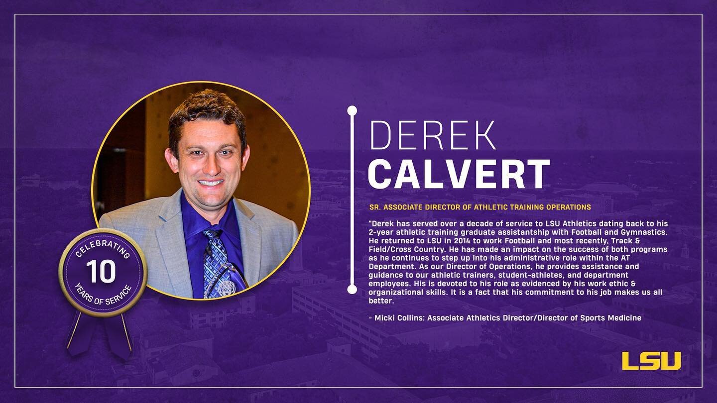 Happy 10 Years with LSU Athletics!