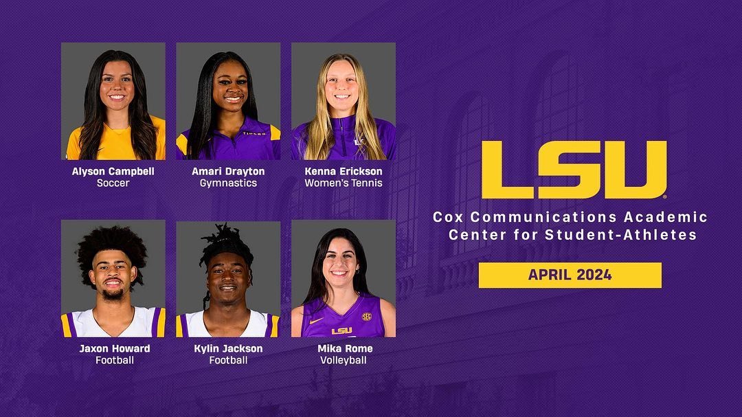 Congratulations to our April Student Athletes of the Month! 🎊