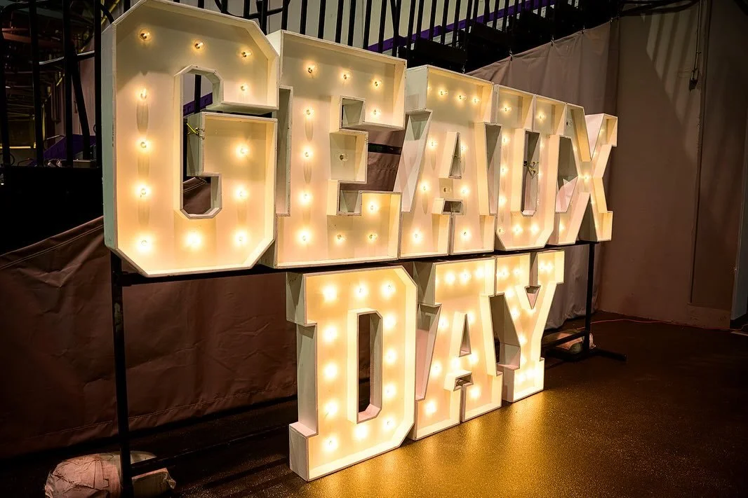 It was GEAUX Day GOLD!  It&rsquo;s amazing what you can do if you join forces with community partners and bring young kids to campus!
