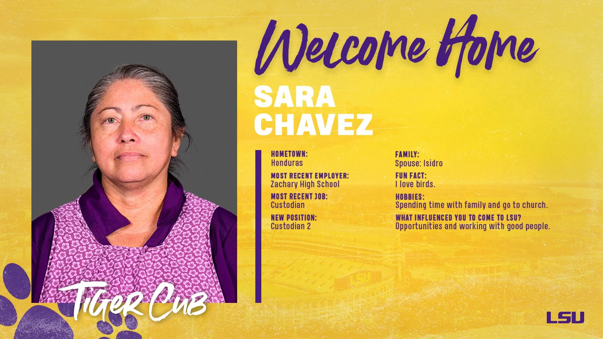 Welcoming Sara the Team!