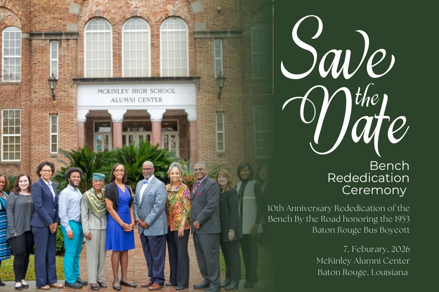 Rededication of the Bench By the Road: A Lesson in History