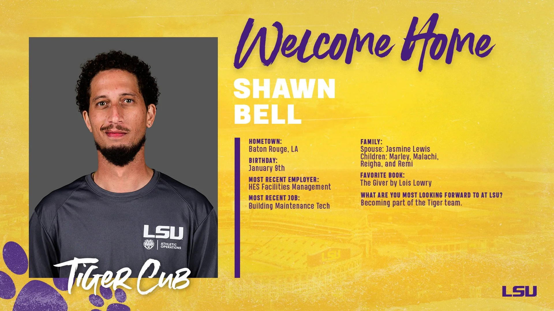 Bell Finds His Home in Operations!