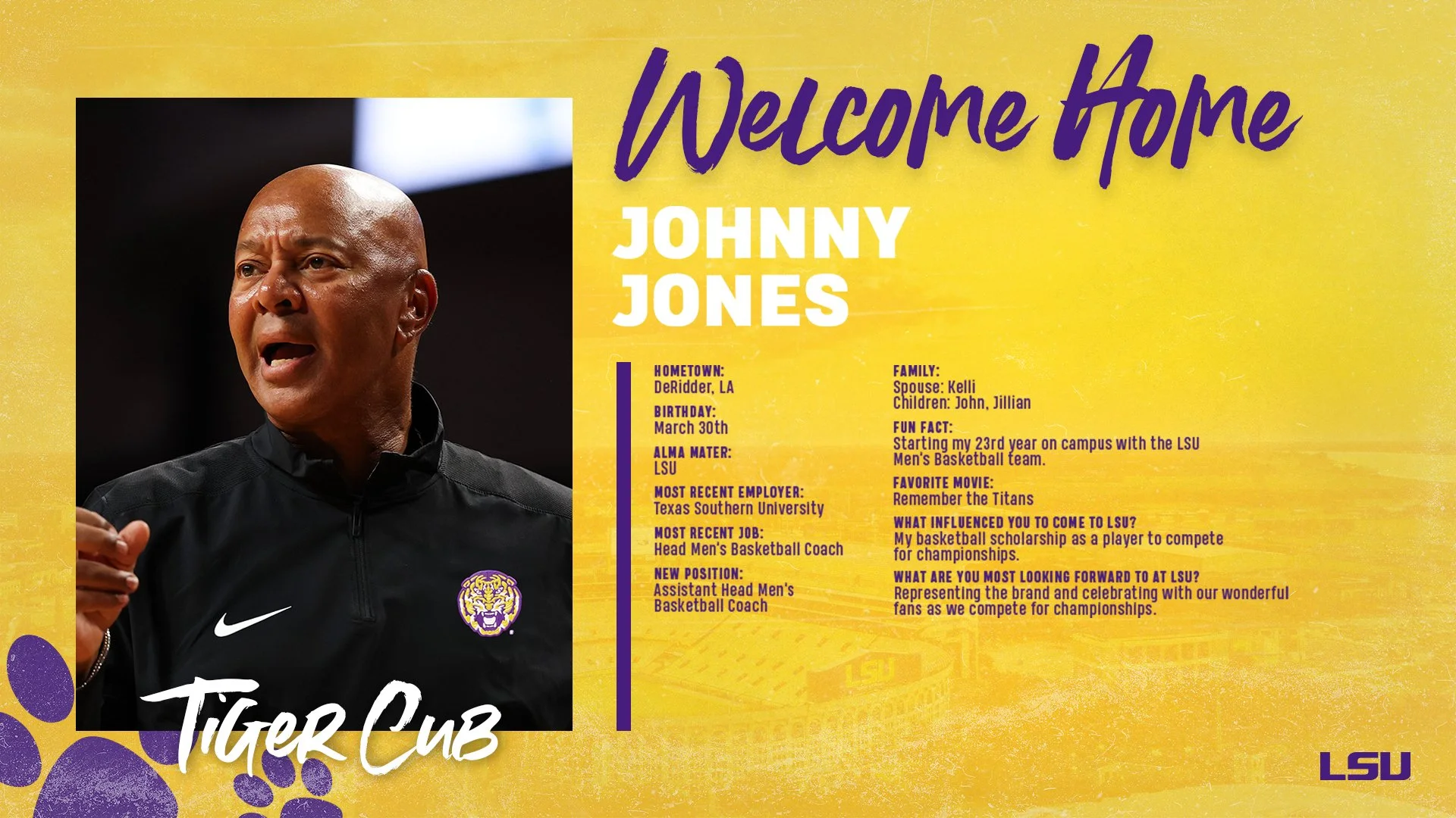 Jones Back in the PMAC!
