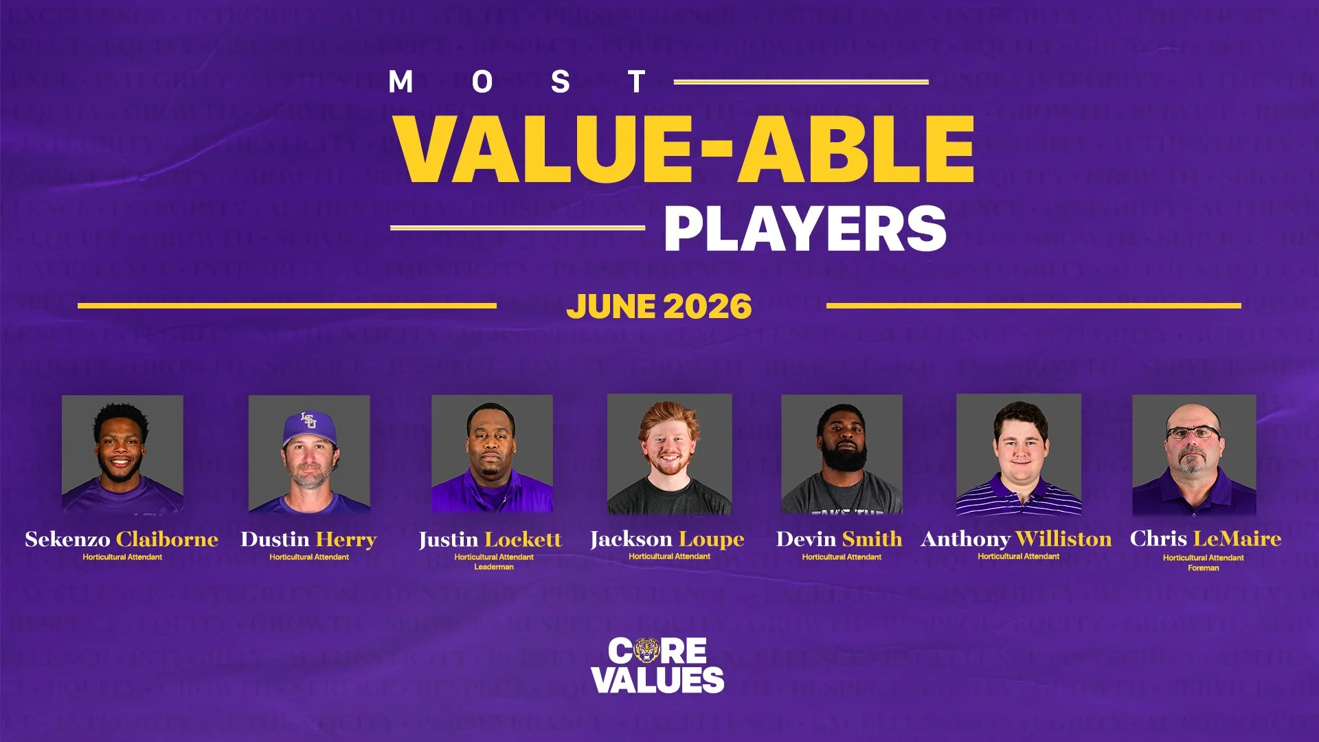 June 2026: Most Valuable Players