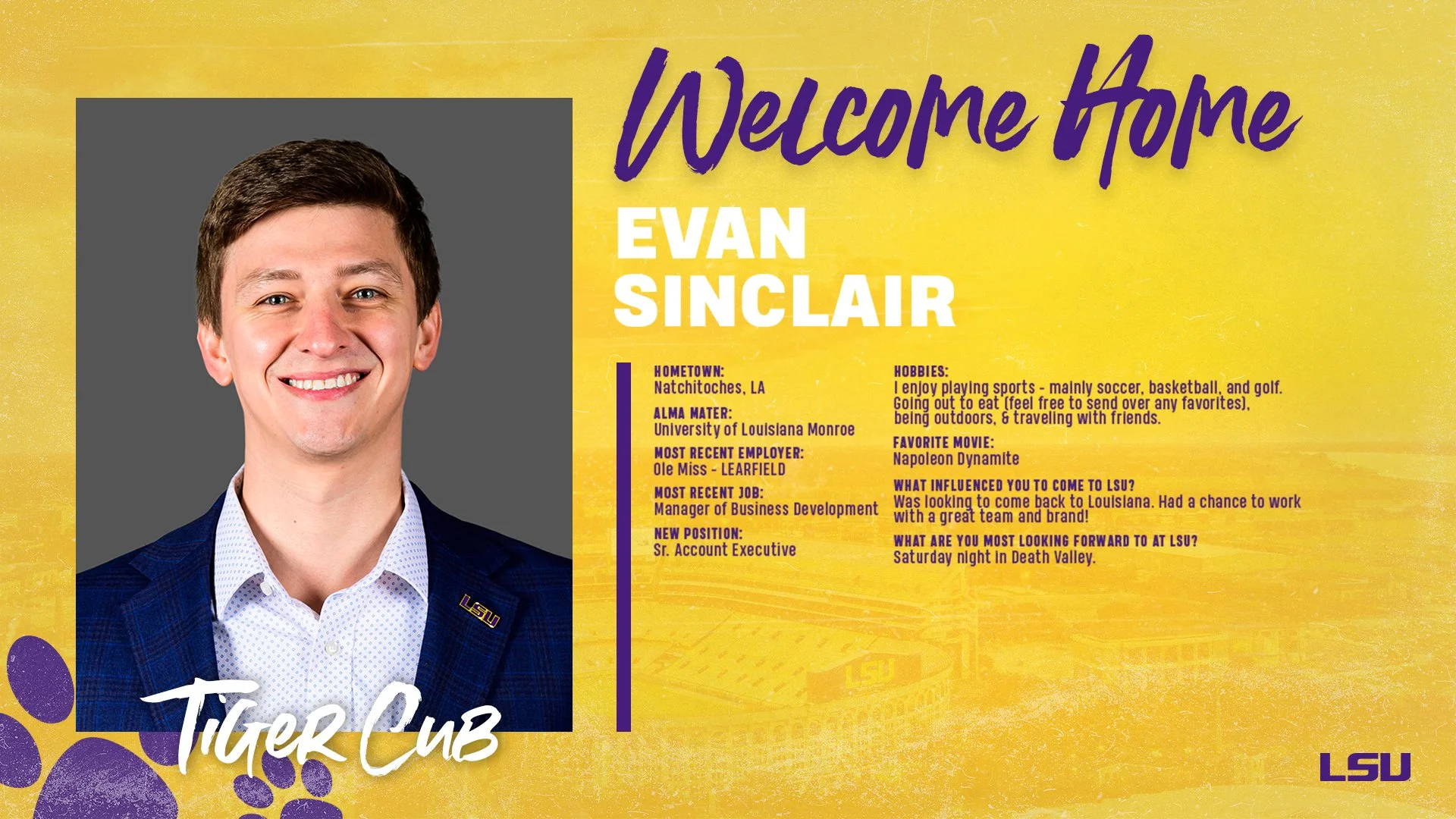 Sinclair is Back Home in the Boot!