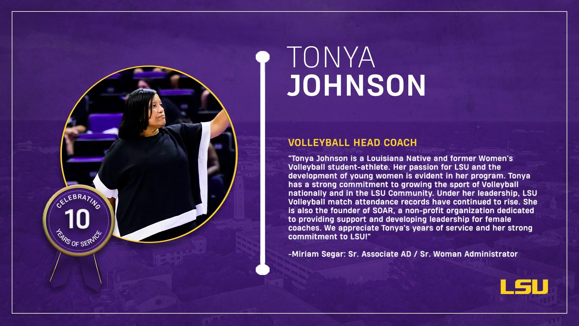 10-Years of Service AND a TIGER FOR LIFE!