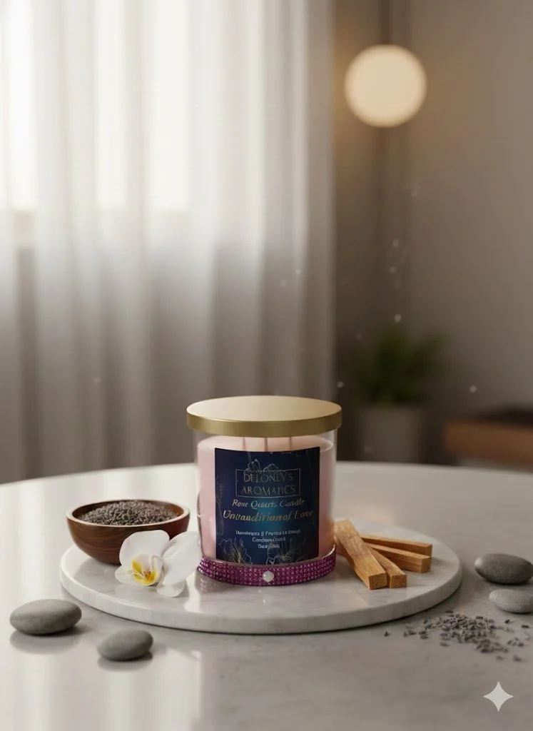 Rose Quarts (Love) Candle