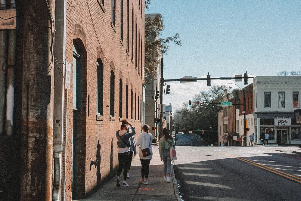 Downtown Athens on one (of two) of our off days.