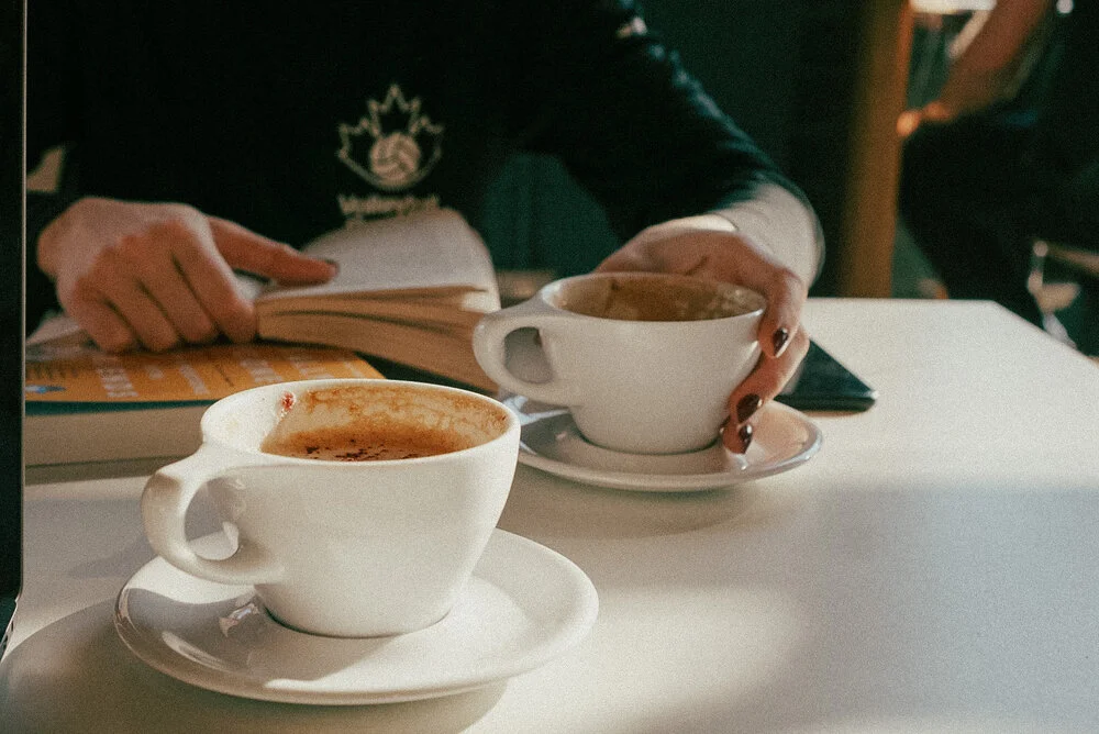 Our team’s favourite coffee shop while we were training was called 10,000 faces.