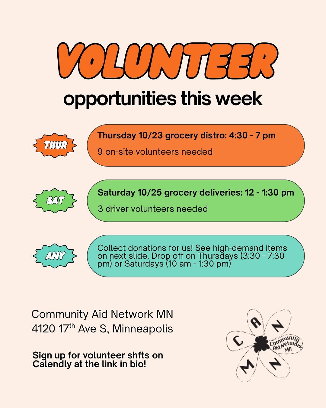 Hello comrades! We are gearing up for another busy week of local mutual aid. Please sign up for distro and delivery shifts (via Calendly at the link in bio), or collect supplies for us. You can DM us on Instagram or send us an email (communityaidnetw