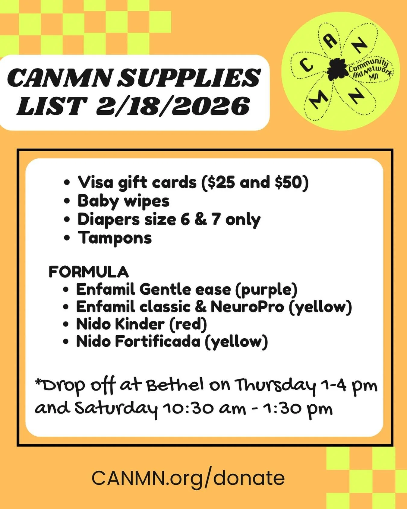 It&rsquo;s been a wild year at CANMN and it&rsquo;s only February 🤪 But we&rsquo;re locked in for the long haul and thanks to your generous donations, we stocked our shelves and acquired extra storage space so we can serve more neighbors. 

For thos