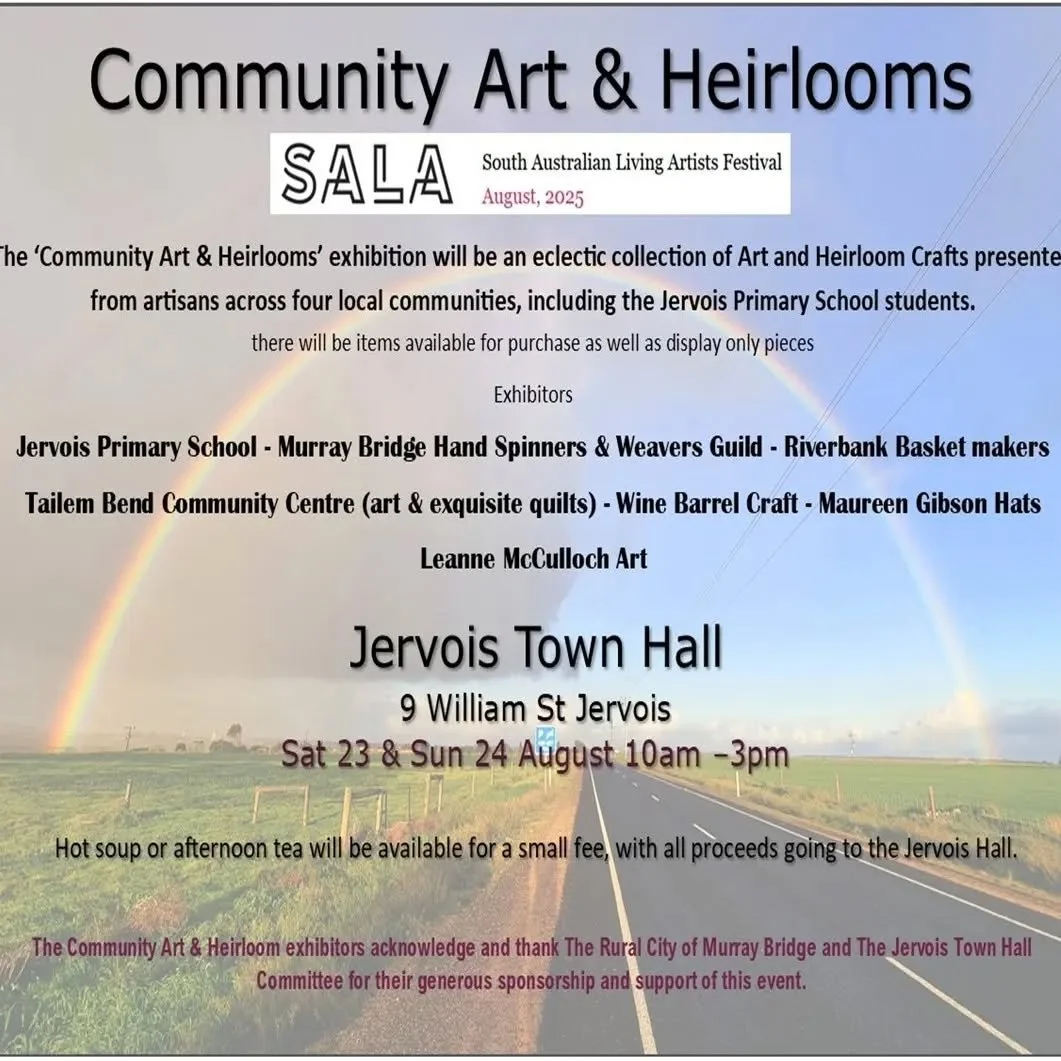 Really looking forward to this amazing SALA exhibition at the Jervois Hall. Some very talented groups of people coming together to present their works. Including the Jervois Primary School students who will be showing 83 framed A4 artworks. Outstandi