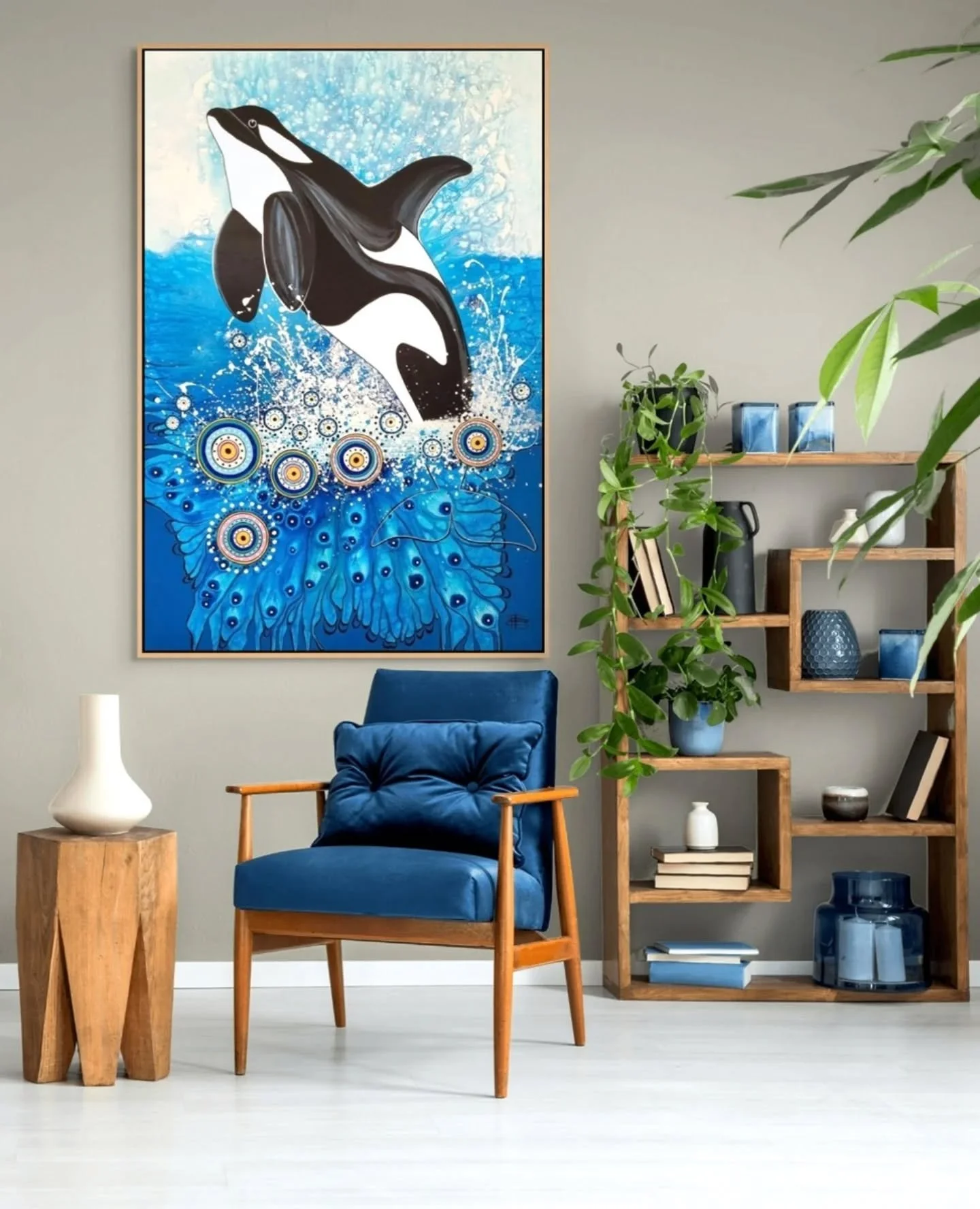 I hope everyone had a great Christmas 🎄

 'Orca Dreaming' was finished just in time and delivered to its new home ready for the festive 

I ordered a bunch of new canvasses yesterday, I'm keen to make 2026 'the year of the painting' So many ideas. 
