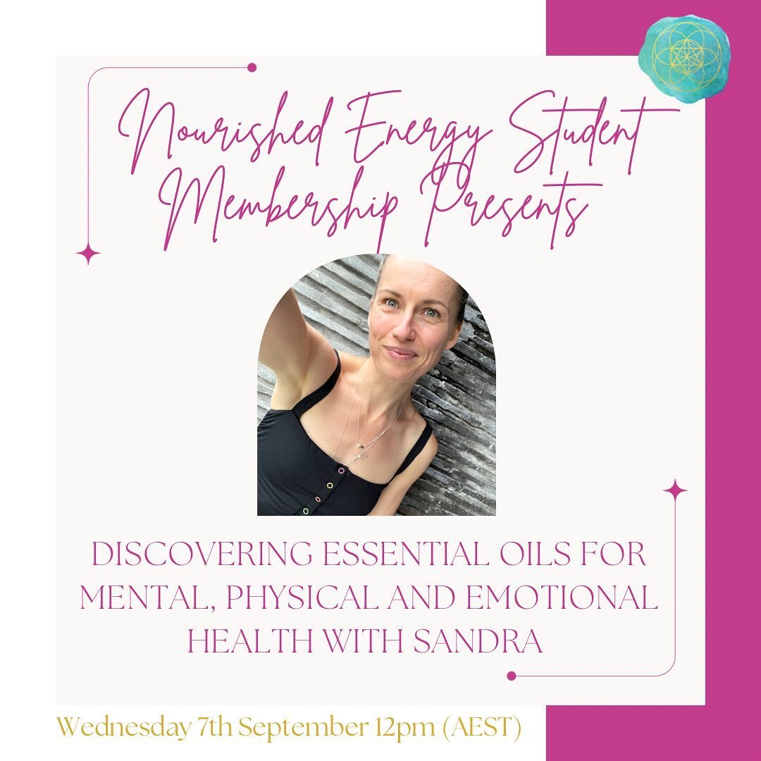 Tomorrow in the @nourishedenergy student Facebook community, we are joined by Sandy @to_be_a_simple_mumma for a masterclass on Discovering Essential Oils for Mental, Physical and Emotional Health.

A wife and mumma of two, Sandy has been passionate a