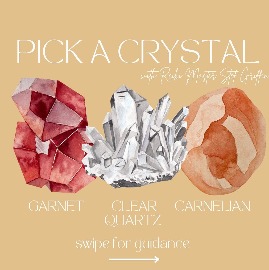 Pick a Crystal &hearts;️🤍🧡

A sweet little message and mantra for your day! Let me know below if your message resonated ✨