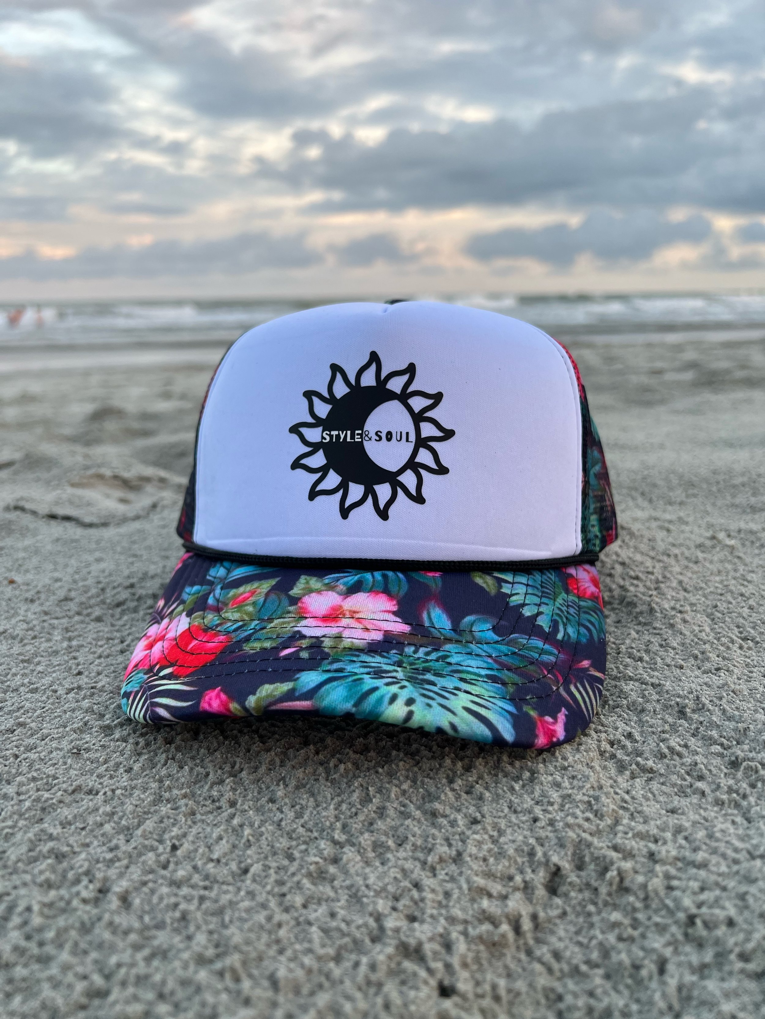 Style & Soul Floral Trucker Hat
