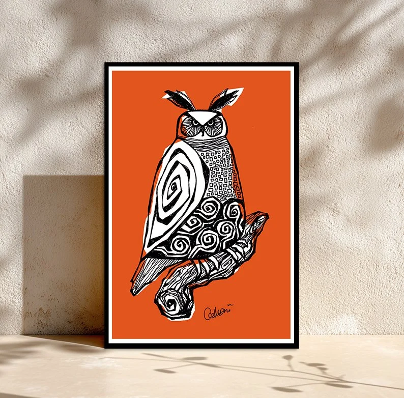 Owl Spirit Print