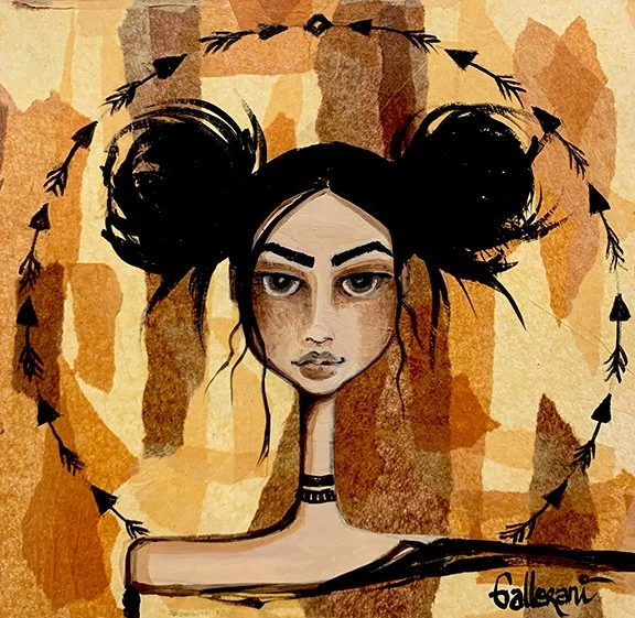 Circle of Engravings is a celebration of earthy hues and symbolic Native symbols.