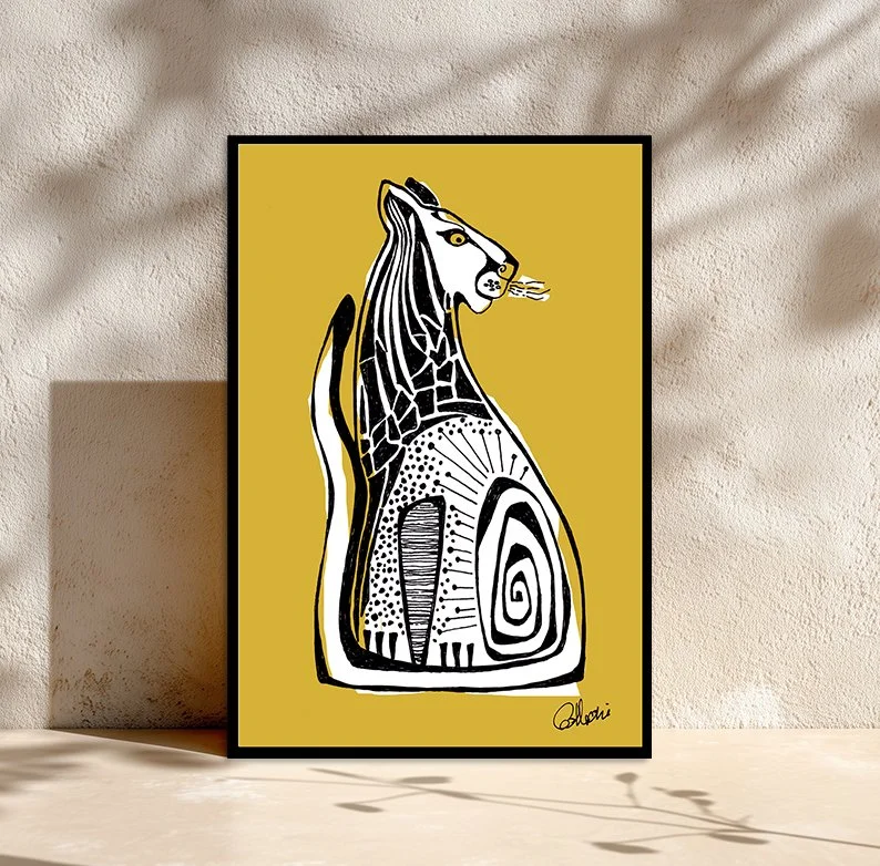 Mountain Lion Spirit Print