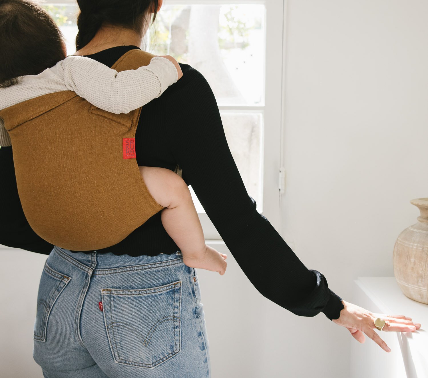 Make Baby Carrying Easier with Sakura Bloom's Classic Linen Ring Sling! -  Bellaboo