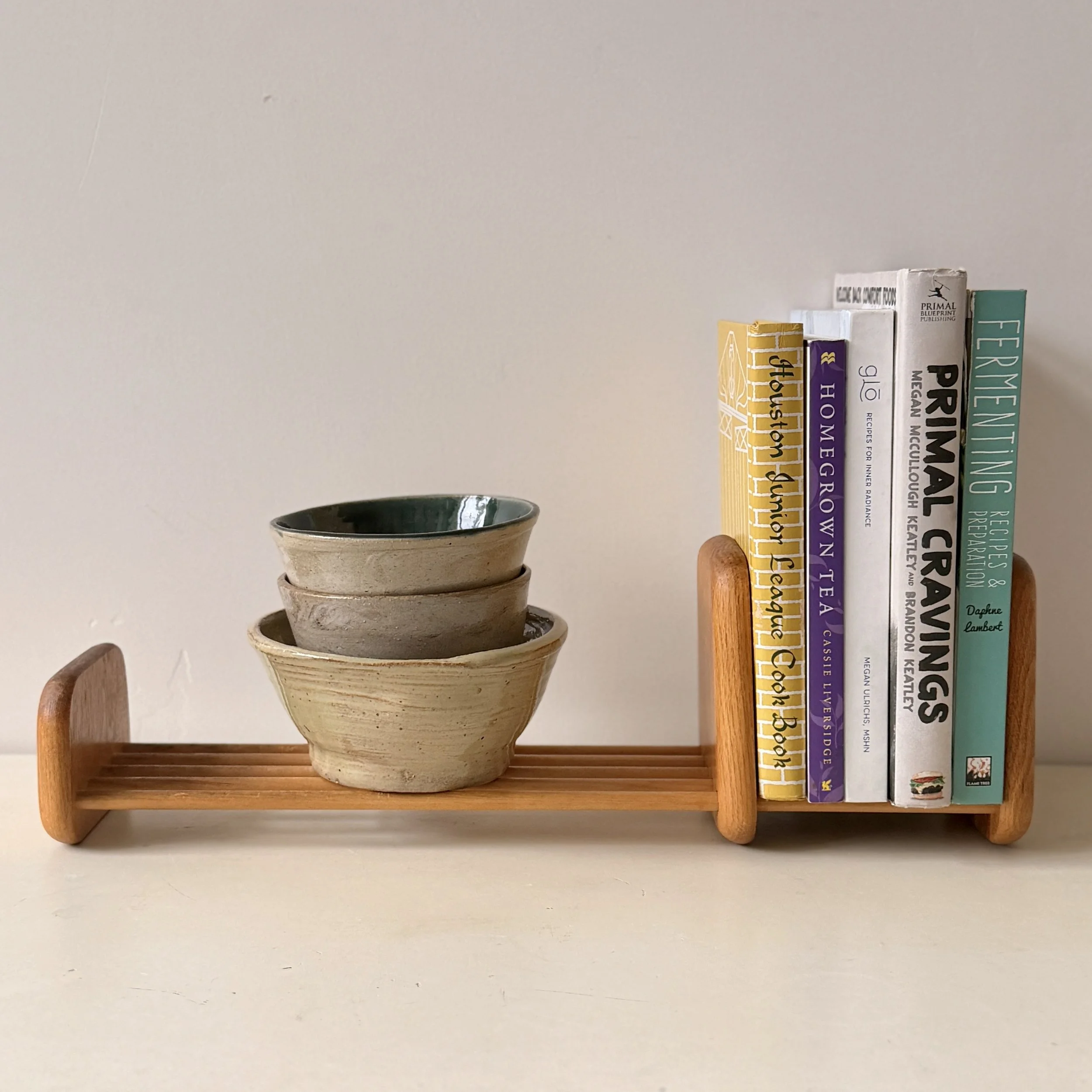 Vintage Adjustable Wood Book Organizer