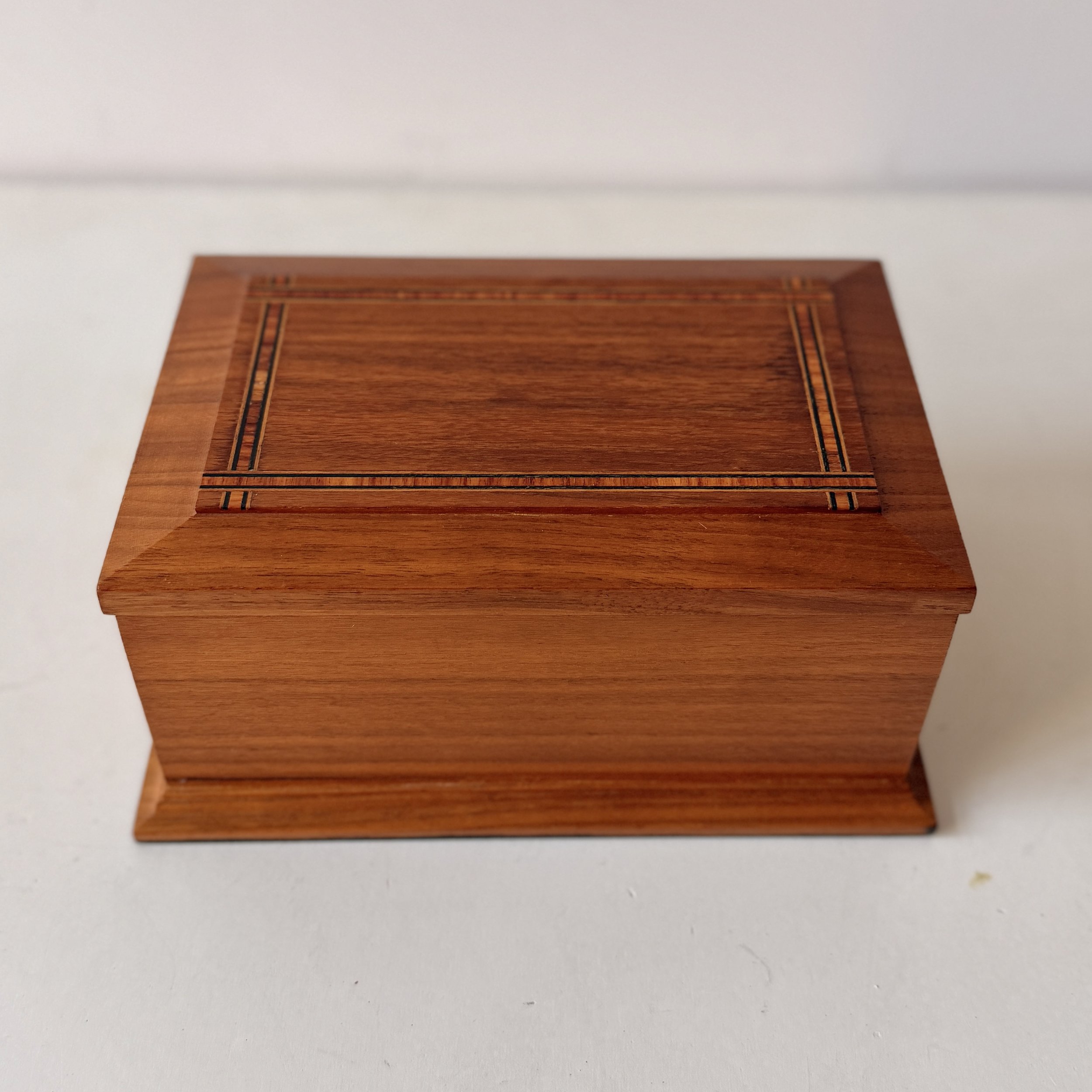 Vintage Inlay Wood Organizer Box